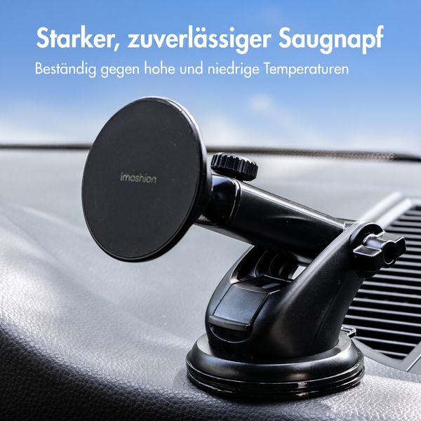 imoshion Handyhalterung Auto - Magnetisch - Armaturenbrett / Windschutzscheibe - Schwarz