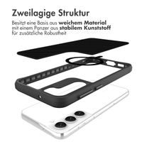 imoshion Rugged Hybrid Carbon Case mit MagSafe Samsung Galaxy S23 Plus - Schwarz
