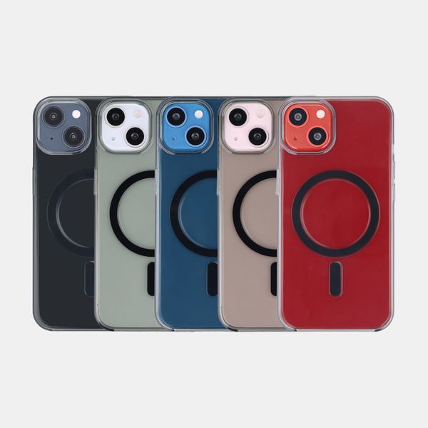 Accezz Lite Backcover mit MagSafe Apple iPhone 13 - Smokey Clear