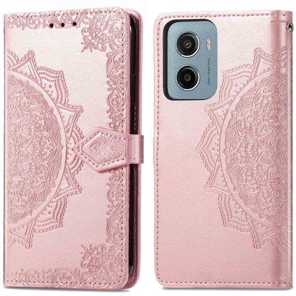 imoshion Mandala Klapphülle Motorola Moto G05 / E15 - Rose Gold