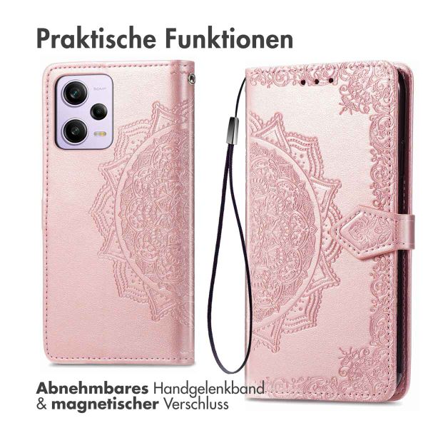 imoshion Mandala Klapphülle Xiaomi Redmi Note 12 Pro (5G) - Rosé gold