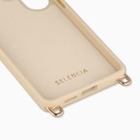 Selencia Rivièra Backcover mit MagSafe mit abnehmbaren Haken Samsung Galaxy S25 Ultra - Milky Latte