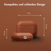 Accezz Echtes Leder Case Apple AirPods Pro 3 - Cognac