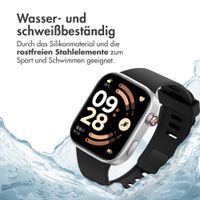 imoshion Silikonband für Xiaomi Smart Band 9 / 8 Pro / Redmi Watch 6 / 5 / 4 - Schwarz