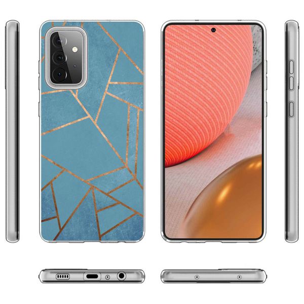 imoshion Design Hülle für das Samsung Galaxy A72 - Blue Graphic