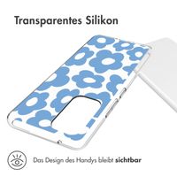 imoshion Design Hülle Samsung Galaxy A53 - Retro Blue Flowers