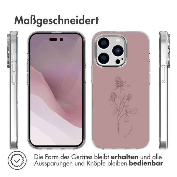 imoshion Design Hülle iPhone 14 Pro - Floral Pink