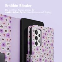 imoshion ﻿Design Klapphülle für das Samsung Galaxy A52(s) (5G/4G) - Purple Flowers