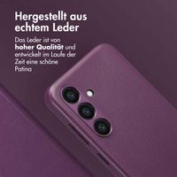 Accezz 2-in-1 Klapphülle aus Leder mit MagSafe für das Samsung Galaxy S24 - Heath Purple