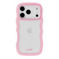 Holdit Wavy Case Apple iPhone 17 Pro - Transparent / Pink