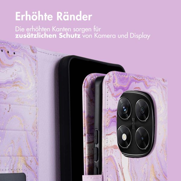 imoshion Design Klapphülle Xiaomi Redmi Note 14 Pro Plus (5G) - Purple Marble