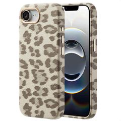 Selencia Sabi Backcover Leopardenmuster mit MagSafe Apple iPhone 16e - Soft Ivory
