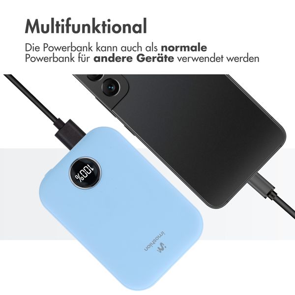 imoshion MagSafe Powerbank 10.000 mAh - Kabellose Powerbank - Himmelblau