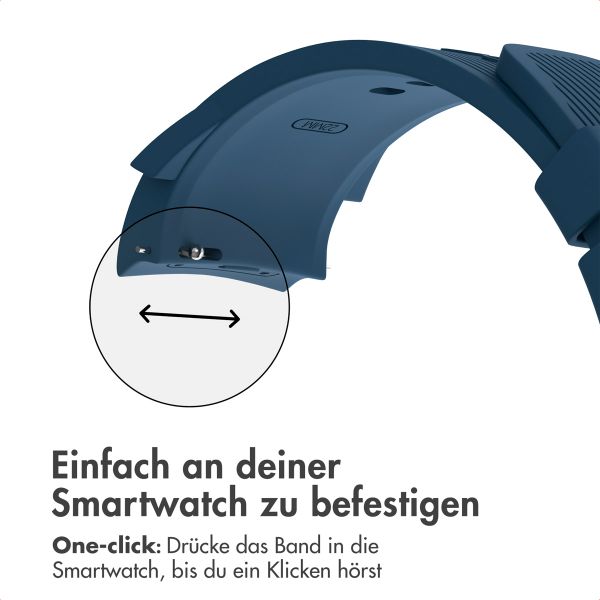 imoshion Silikonband für das OnePlus Watch 3 / 2 / 2R / Oppo Watch X2 / X - Dunkelblau