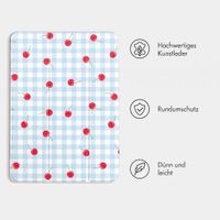 imoshion Design Trifold Klaphülle Apple iPad 9 (2021) 10.2 Zoll / iPad 8 (2020) 10.2 Zoll / iPad 7 (2019) 10.2 Zoll - Cherry Check