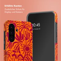 Selencia Vivid Tough Back Cover für das Samsung Galaxy A36 / A56 - Tropical Vibes Apricot