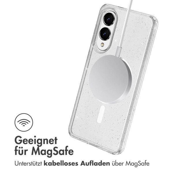 imoshion Sparkle Back Cover mit MagSafe Samsung Galaxy S25 Edge - Transparent