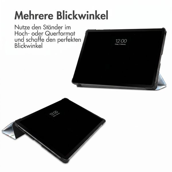 imoshion Design Trifold Klaphülle Samsung Galaxy Tab S9 11.0 Zoll / S10 Lite / S10 FE / S9 FE 10.9 Zoll - Cherry Check