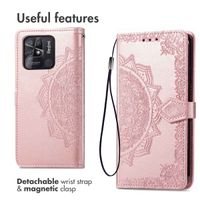 imoshion Mandala Klapphülle für das Xiaomi Redmi 10C - Rose Gold