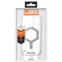 UAG Plyo Backcover MagSafe für das iPhone 15 Pro - Ice / Silber