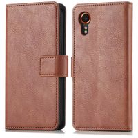 imoshion Luxuriöse Klapphülle Samsung Galaxy Xcover 7 - Braun