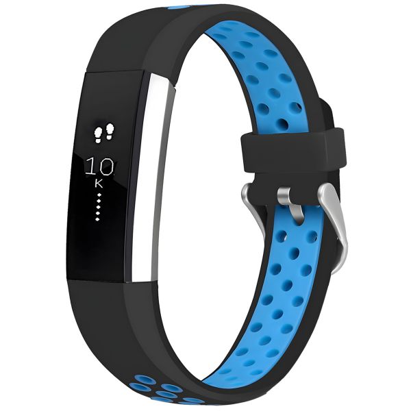 imoshion Silikonband Sport für das Fitbit Alta (HR) - Schwarz/Blau