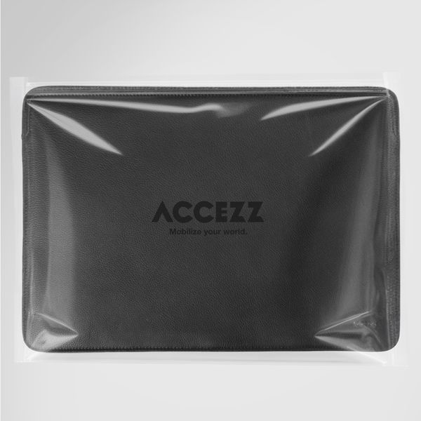 Accezz Leather Laptop Hülle Apple MacBook 16 Zoll - Laptop Sleeve - Schwarz