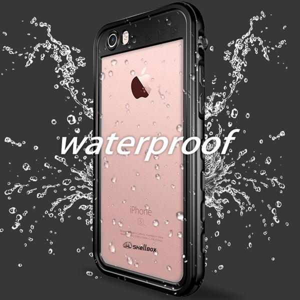 Redpepper Dot Plus Waterproof Case für das Apple iPhone SE (2022 / 2020) / 8 / 7 / 6(s) - Schwarz