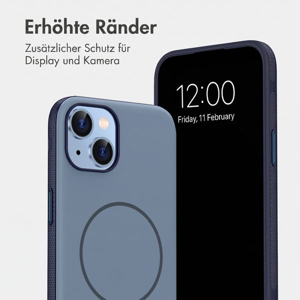imoshion Color Backcover mit Thin MagSafe Ring Apple iPhone 14 / 13 - Dunkelblau