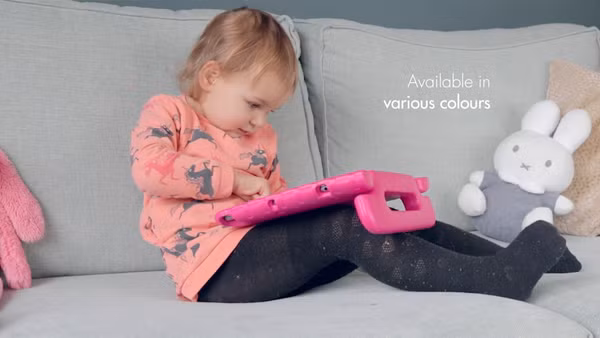 imoshion Hülle mit Handgriff kindersicher Galaxy Tab A7 Lite - Grün