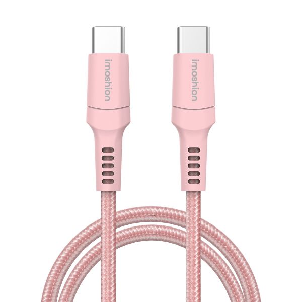 imoshion Braided USB-C-zu-USB-C Kabel - 2 Meter - Rosa