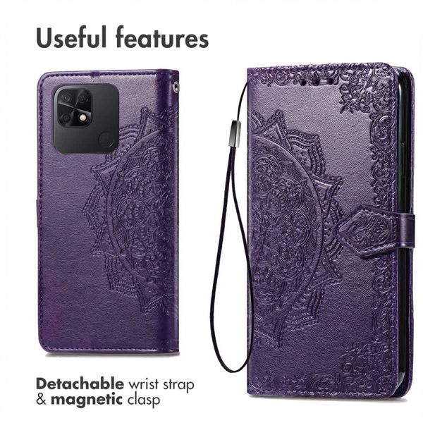 imoshion Mandala Klapphülle Xiaomi Redmi 10C - Violett