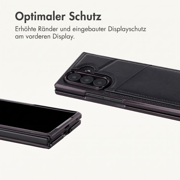 imoshion Kunstleder MagSafe Backcover mit Kartenfach Samsung Galaxy Z Fold 8 Ultra - Schwarz