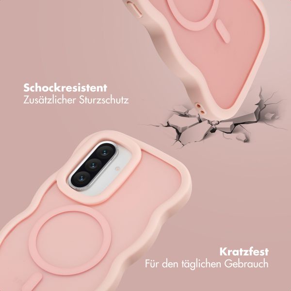 Selencia Wavy Backcover mit MagSafe Samsung Galaxy A36 / A56 - Soft Pink