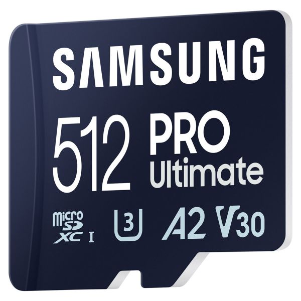 Samsung PRO Ultimate microSD - 512GB - Inklusive USB-Kartenleser - UHS-I/U3/Full HD/4K UHD