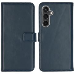 Selencia Echtleder Klapphülle Samsung Galaxy S23 FE - Blau