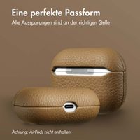 Accezz Echtes Leder Case Apple AirPods Pro - Taupe