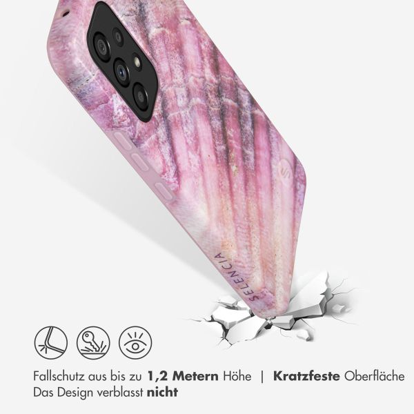 Selencia Aurora Fashion Back Case für das Samsung Galaxy A53 - ﻿Strapazierfähige Hülle - 100 % recycelt - Ocean Shell Purple