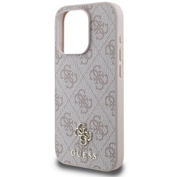 Guess 4G Metal Logo Back Cover MagSafe Apple iPhone 15 Pro - Rosa