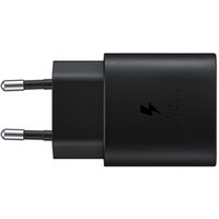 Samsung Original Fast Charging Adapter USB-C Oplader in Fabrikverpackung - 25 Watt - Schwarz