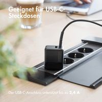 imoshion Braided USB-C-zu-USB-C Kabel - 1 Meter - Schwarz