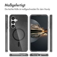 imoshion Sparkle Back Cover mit MagSafe für das Samsung Galaxy S25 - Glitzer Schwarz