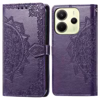 imoshion Mandala Klapphülle Xiaomi Redmi Note 14 (4G) - Violett