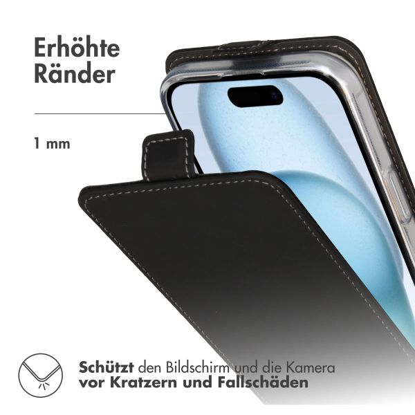 Accezz Flip Case für das iPhone 16 Plus - Schwarz