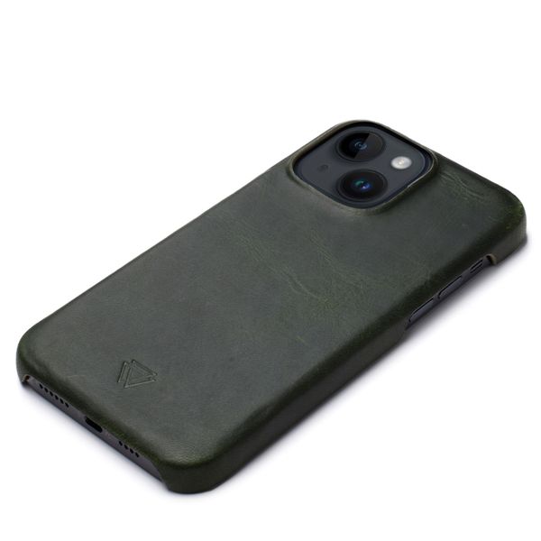 Wachikopa Full Wrap Back Cover für das iPhone 14 - Dark Green