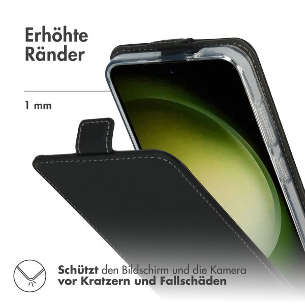 Accezz Flip Case für das Samsung Galaxy S24 Plus - Schwarz