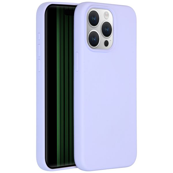 Accezz Liquid Silikoncase für das iPhone 15 Pro Max - Violett