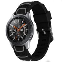 imoshion Design-Silikonarmband Schwarz für die Samsung Galaxy Watch 46 mm / Watch 3 45mm