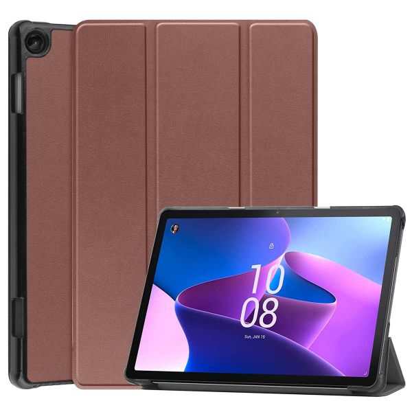 imoshion Trifold Klapphülle für das Lenovo Tab M10 (3rd gen) - Braun