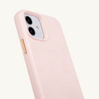Selencia Rivièra Backcover mit MagSafe mit abnehmbaren Haken iPhone 12 / 12 Pro - Sorbet Pink